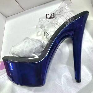 New custom made Blue pleaser Platform Heels!